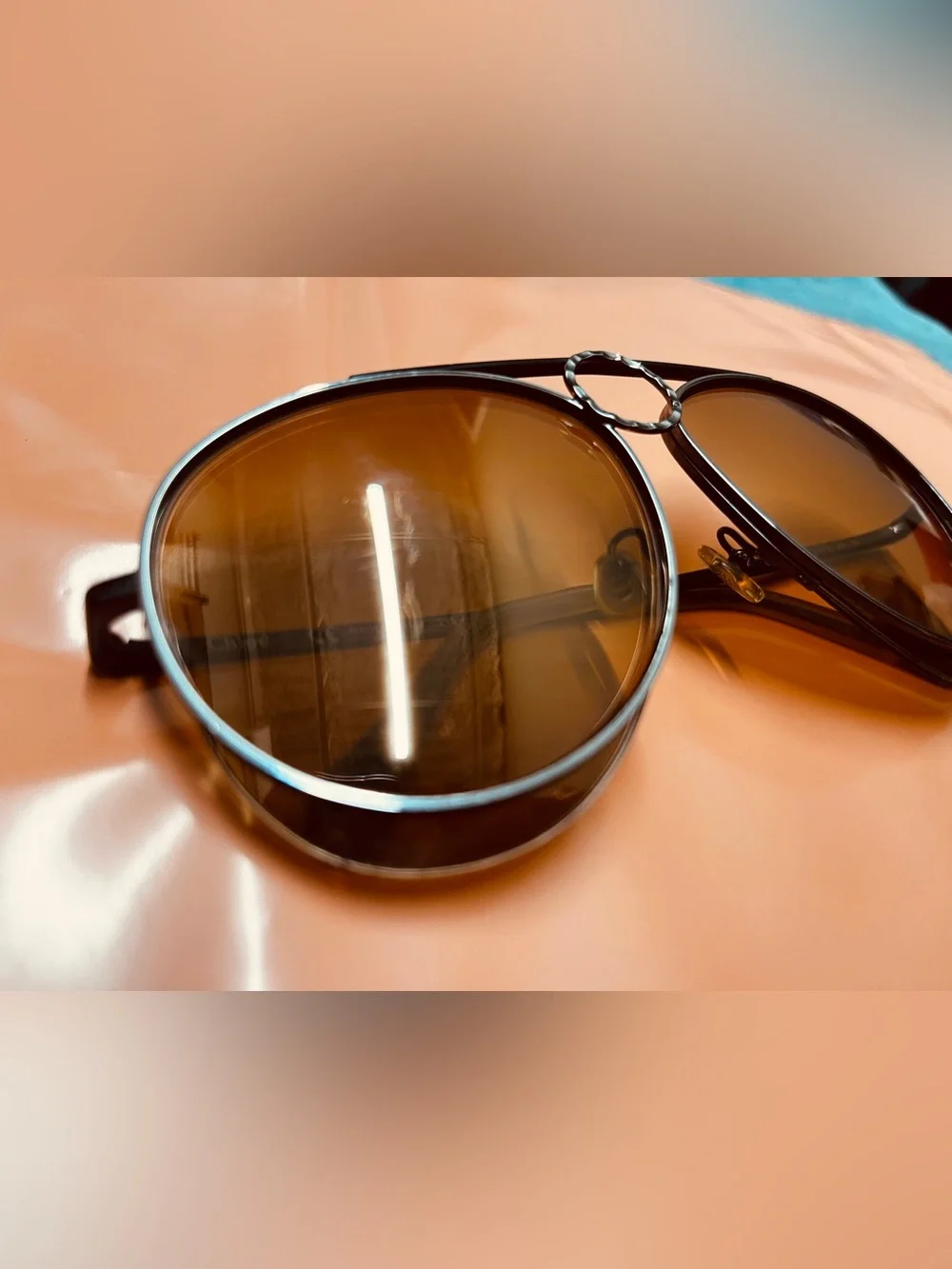Chloe Romie CE144S 028 Women’s Oversized Aviator Sunglasses Brown 61mm